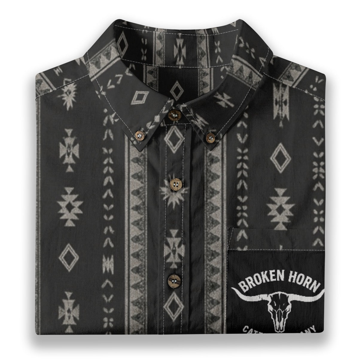Aztech pattern button up