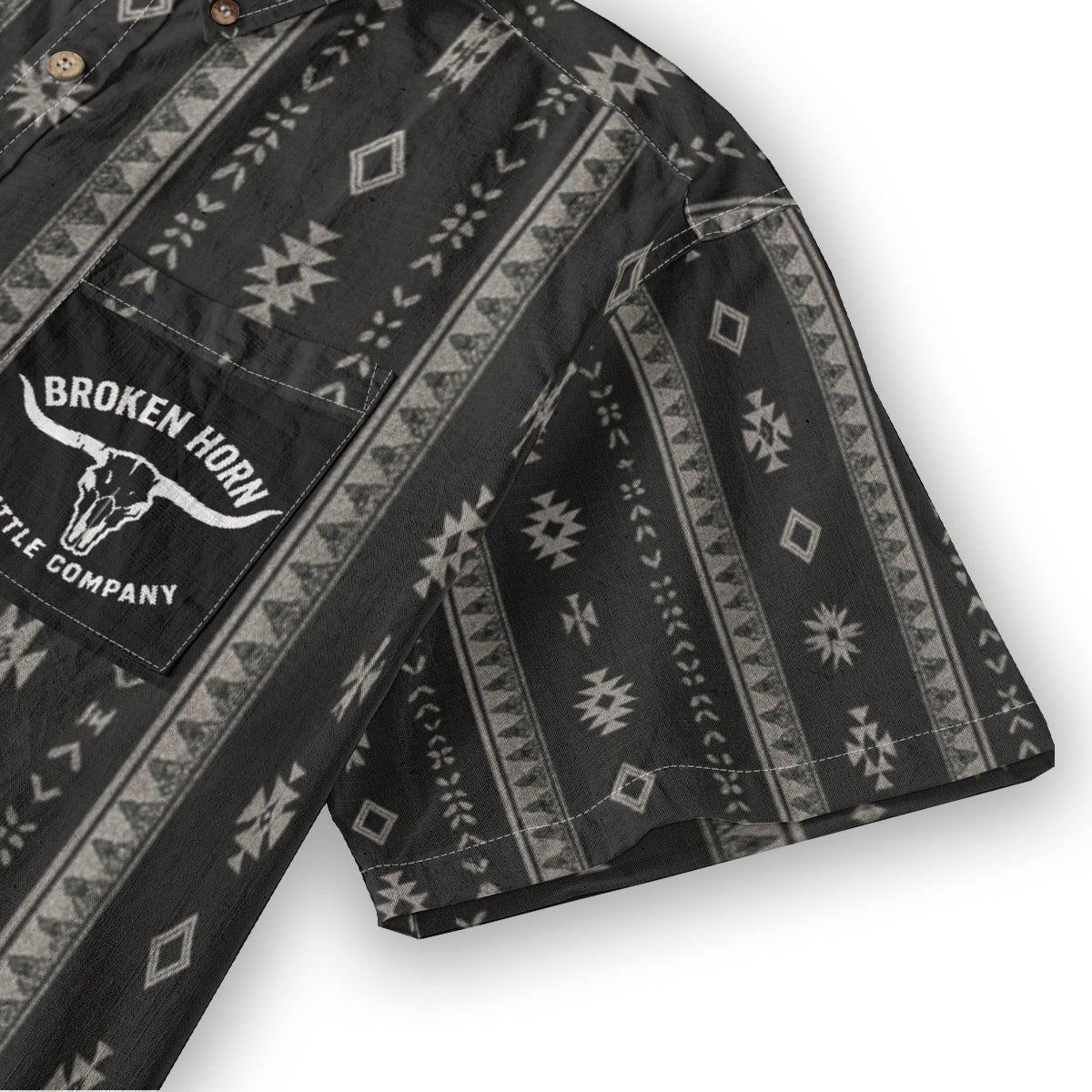 Aztech pattern button up